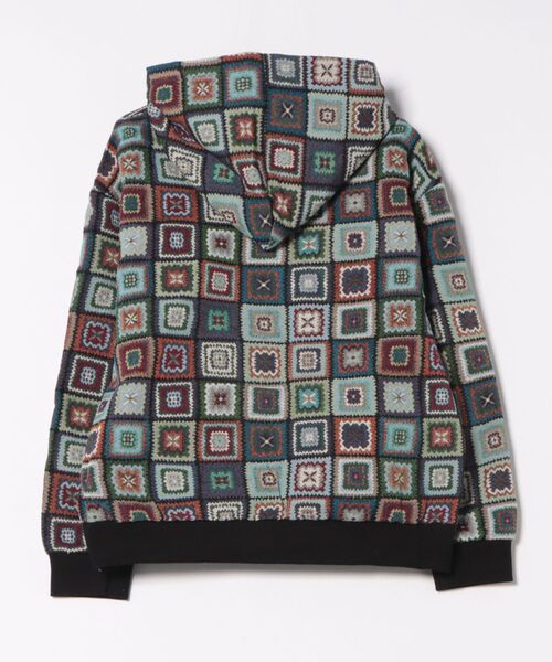 Revo.(レボ)の「Revo. ヴィンテージライク クロシェパターン ゴブラン ジャガード 総柄 ジップアップ フードブルゾン(ブルゾン・メンズ・B/A・2/1)」の8枚目の写真