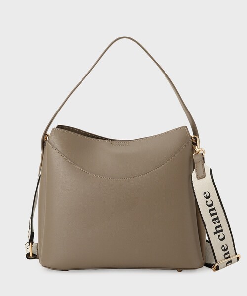 THE SHOP TK （ザ ショップ ティーケー ）の「ロゴベルトレザー調ミドルバッグ（ハンドバッグ・レディース・ブラウン系その他/ブラック/アイボリー・00）」の12枚目の写真