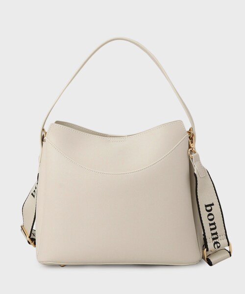 THE SHOP TK （ザ ショップ ティーケー ）の「ロゴベルトレザー調ミドルバッグ（ハンドバッグ・レディース・ブラウン系その他/ブラック/アイボリー・00）」の13枚目の写真