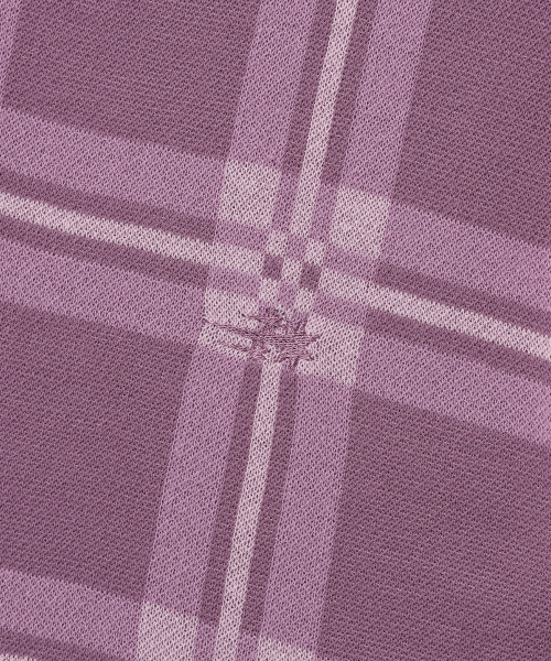 NICE GHOST CLUB(ナイスゴーストクラブ)の「CHECK PK HALF KNIT_PURPLE(NG2EMUK640A)(ニット/セーター・レディース・その他・S/M/L)」の4枚目の写真