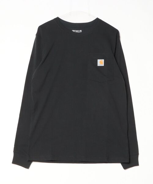 Carhartt(カーハート)の「【CARHARTT/カーハート】国内希少/ヘビーウェイト グラフィック 長袖ポケT ロンT / Heavyweight Long-Sleeve Pocket C Graphic T-Shirt(Tシャツ/カットソー・メンズ・ブラック/グレー・S/M/L)」の2枚目の写真