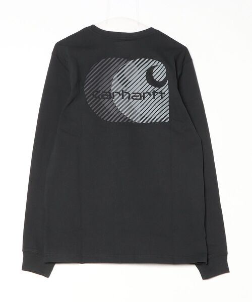 Carhartt(カーハート)の「【CARHARTT/カーハート】国内希少/ヘビーウェイト グラフィック 長袖ポケT ロンT / Heavyweight Long-Sleeve Pocket C Graphic T-Shirt(Tシャツ/カットソー・メンズ・ブラック/グレー・S/M/L)」の3枚目の写真