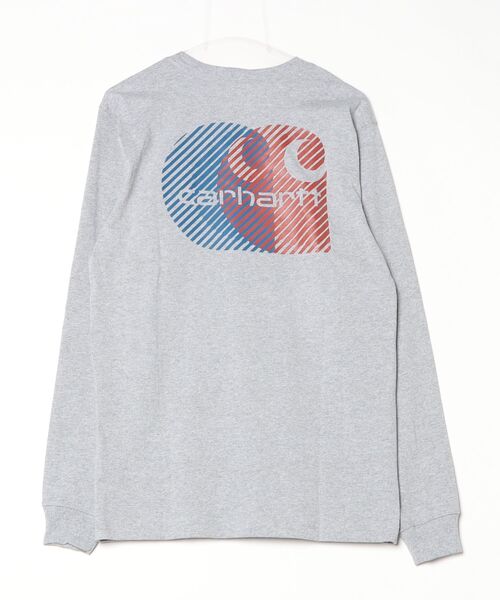 Carhartt(カーハート)の「【CARHARTT/カーハート】国内希少/ヘビーウェイト グラフィック 長袖ポケT ロンT / Heavyweight Long-Sleeve Pocket C Graphic T-Shirt(Tシャツ/カットソー・メンズ・ブラック/グレー・S/M/L)」の4枚目の写真