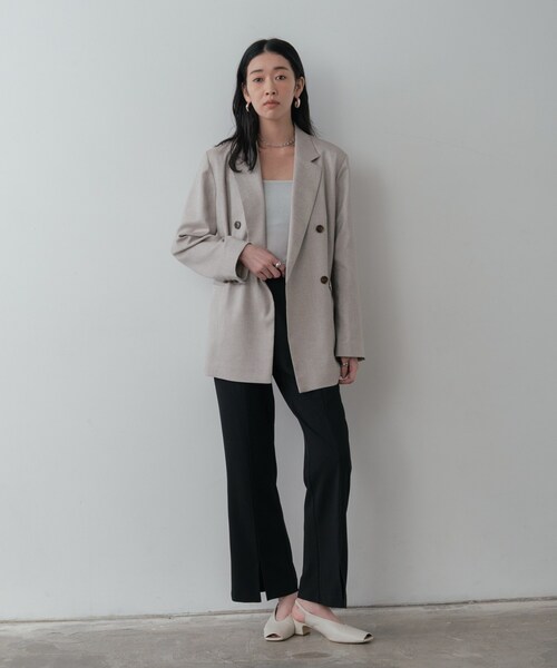 GALLEST(ギャレスト)の「スリットフレアスキニーパンツ(その他パンツ・レディース・ブラック/ブラウン系その他・40/38/36/34)」の20枚目の写真