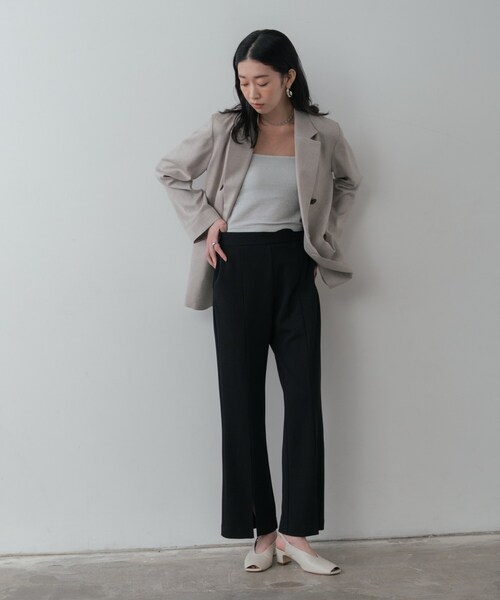 GALLEST(ギャレスト)の「スリットフレアスキニーパンツ(その他パンツ・レディース・ブラック/ブラウン系その他・40/38/36/34)」の21枚目の写真