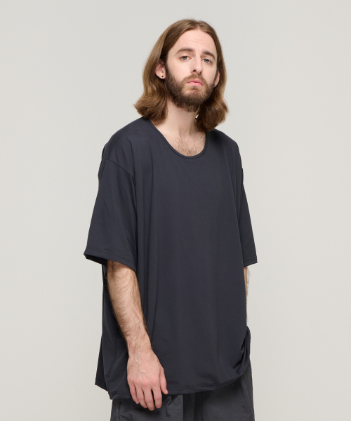 CARGOBROS(カーゴブロス)の「シルケットルーズフィットクルーネック半袖Tシャツ(チャコール)(Tシャツ/カットソー・メンズ・その他・FREE)」の2枚目の写真