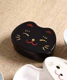 FUNALIVE（ファンアライブ）の「HAKOYA 顔のお弁当 まねきねこ 黒猫（お弁当箱）」