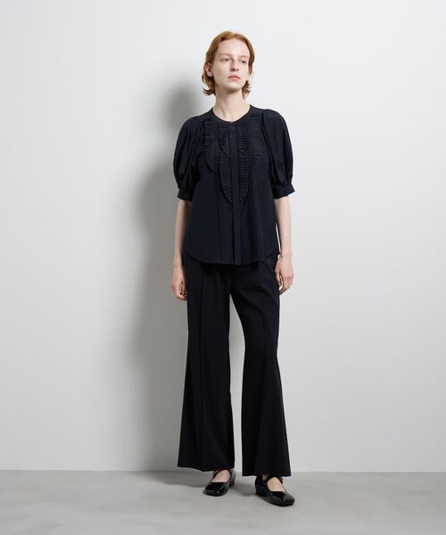 LANVIN en Bleu（ランバンオンブルー）の「トリアセローンパフスリーブブラウス（シャツ/ブラウス・レディース・オフホワイト/ボルドー/ネイビー・38）」の9枚目の写真