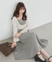 MAJESTIC LEGON | シャギーカーデセットキャミワンピース(ワンピース)