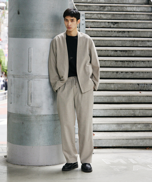 JOURNAL STANDARD（ジャーナルスタンダード）の「TR スラブ トロ イージー スラックス（スラックス・メンズ・グレー/ブラック/ベージュ・SMALL/MEDIUM/LARGE）」の4枚目の写真