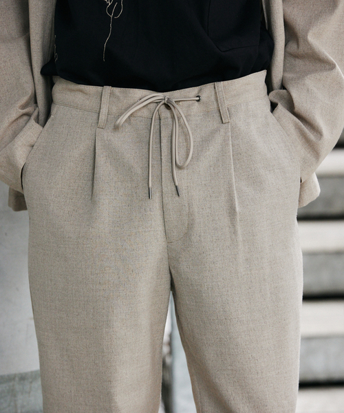 JOURNAL STANDARD（ジャーナルスタンダード）の「TR スラブ トロ イージー スラックス（スラックス・メンズ・グレー/ブラック/ベージュ・SMALL/MEDIUM/LARGE）」の9枚目の写真