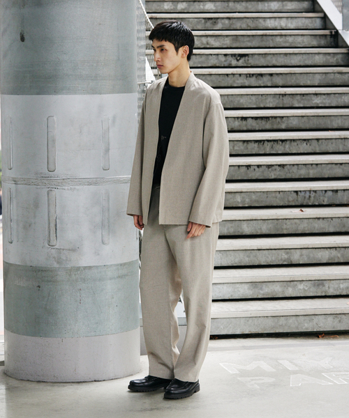 JOURNAL STANDARD（ジャーナルスタンダード）の「TR スラブ トロ イージー スラックス（スラックス・メンズ・グレー/ブラック/ベージュ・SMALL/MEDIUM/LARGE）」の11枚目の写真