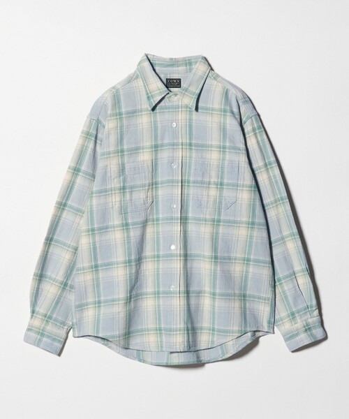 TOWN（タウン）の「【別注】＜TOWN＞チェック レギュラー カラー シャツ（シャツ/ブラウス・メンズ・ロイヤルブルー/ケリーグリーン/レッド・XL/M/L）」の2枚目の写真