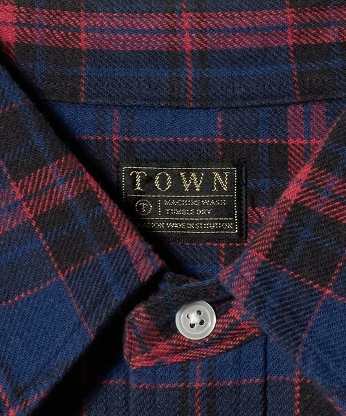 TOWN（タウン）の「【別注】＜TOWN＞チェック レギュラー カラー シャツ（シャツ/ブラウス・メンズ・ロイヤルブルー/ケリーグリーン/レッド・XL/M/L）」の17枚目の写真