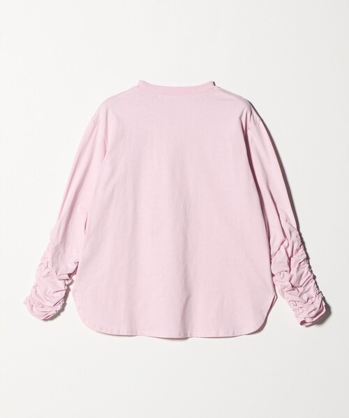 CITEN(シテン)の「<CITEN>ロゴシャーリングチュニックトップ(Tシャツ/カットソー・レディース・イエロー/ホワイト/ピンク・FREE)」の9枚目の写真