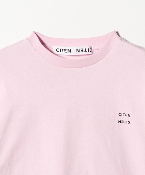 CITEN(シテン)の「<CITEN>ロゴシャーリングチュニックトップ(Tシャツ/カットソー・レディース・イエロー/ホワイト/ピンク・FREE)」の10枚目の写真