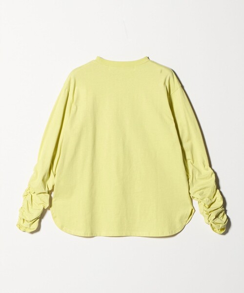 CITEN(シテン)の「<CITEN>ロゴシャーリングチュニックトップ(Tシャツ/カットソー・レディース・イエロー/ホワイト/ピンク・FREE)」の15枚目の写真