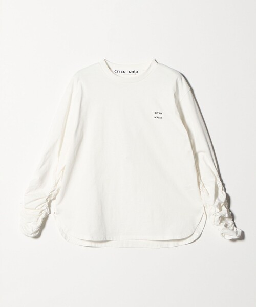 CITEN(シテン)の「<CITEN>ロゴシャーリングチュニックトップ(Tシャツ/カットソー・レディース・イエロー/ホワイト/ピンク・FREE)」の19枚目の写真