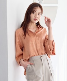 Andemiu | マッテサテンシャツ643461(シャツ/ブラウス)