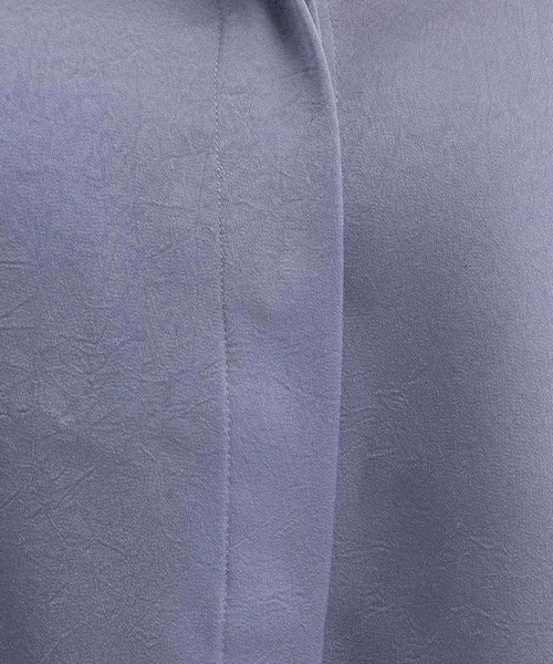 Andemiu（アンデミュウ）の「マッテサテンシャツ643461（シャツ/ブラウス・レディース・ブルー/アイボリー/オレンジ・FREE）」の6枚目の写真