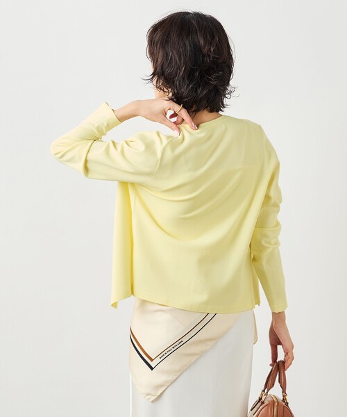 NOLLEY’S Sophi（ノーリーズソフィ）の「《アンサンブル対応》 《手洗い可能》マルチファンクションクルーネックカーディガン（カーディガン/ボレロ・レディース・ラベンダー/ベージュ/クリーム/ホワイト・38/36）」の9枚目の写真