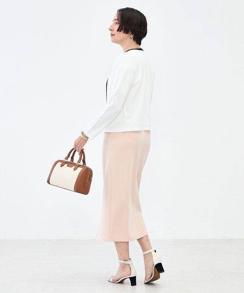 NOLLEY’S Sophi（ノーリーズソフィ）の「《アンサンブル対応》 《手洗い可能》マルチファンクションクルーネックカーディガン（カーディガン/ボレロ・レディース・ラベンダー/ベージュ/クリーム/ホワイト・38/36）」の13枚目の写真