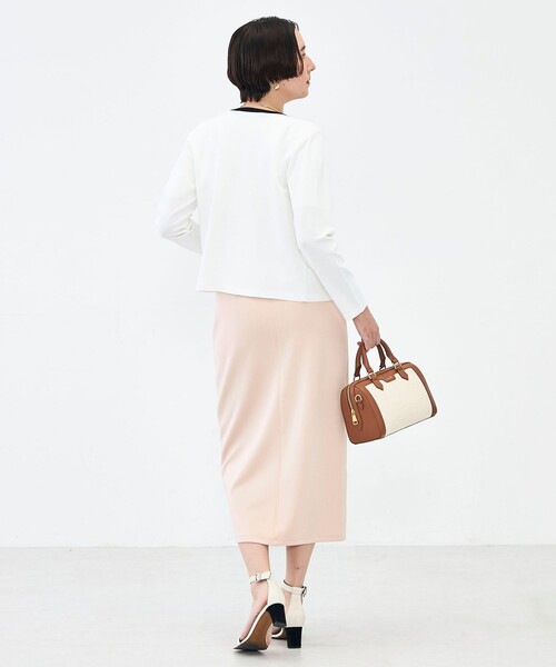 NOLLEY’S Sophi（ノーリーズソフィ）の「《アンサンブル対応》 《手洗い可能》マルチファンクションクルーネックカーディガン（カーディガン/ボレロ・レディース・ラベンダー/ベージュ/クリーム/ホワイト・38/36）」の14枚目の写真