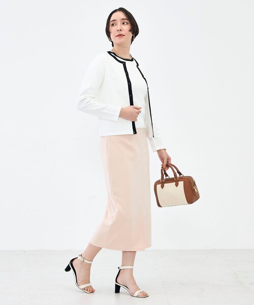 NOLLEY’S Sophi（ノーリーズソフィ）の「《アンサンブル対応》 《手洗い可能》マルチファンクションクルーネックカーディガン（カーディガン/ボレロ・レディース・ラベンダー/ベージュ/クリーム/ホワイト・38/36）」の15枚目の写真