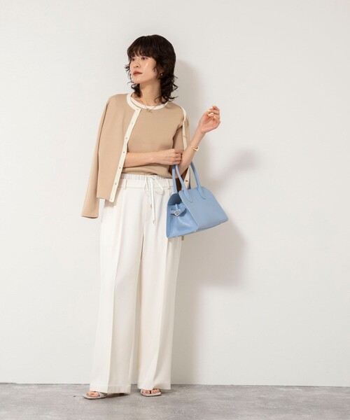 NOLLEY’S Sophi（ノーリーズソフィ）の「《アンサンブル対応》 《手洗い可能》マルチファンクションクルーネックカーディガン（カーディガン/ボレロ・レディース・ラベンダー/ベージュ/クリーム/ホワイト・38/36）」の21枚目の写真