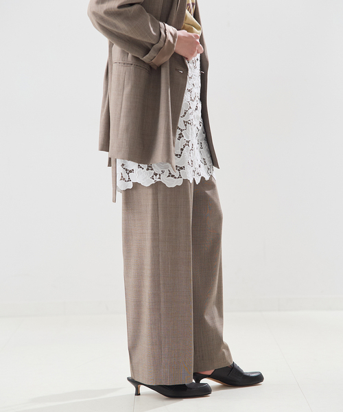 journal standard L'essage(ジャーナルスタンダードレサージュ)の「ケミカルコードレース ラップスカート(スカート・レディース・ホワイト/ブラック・FREE)」の11枚目の写真