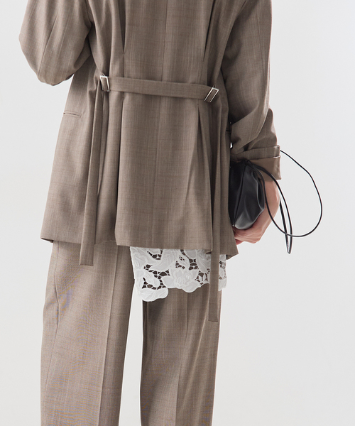 journal standard L'essage(ジャーナルスタンダードレサージュ)の「ケミカルコードレース ラップスカート(スカート・レディース・ホワイト/ブラック・FREE)」の12枚目の写真