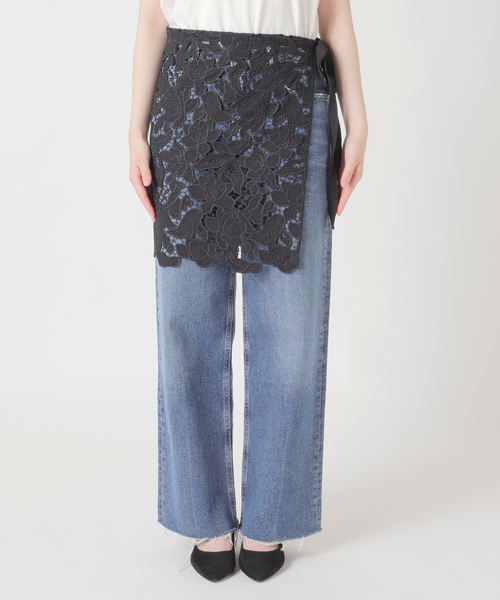 journal standard L'essage(ジャーナルスタンダードレサージュ)の「ケミカルコードレース ラップスカート(スカート・レディース・ホワイト/ブラック・FREE)」の13枚目の写真