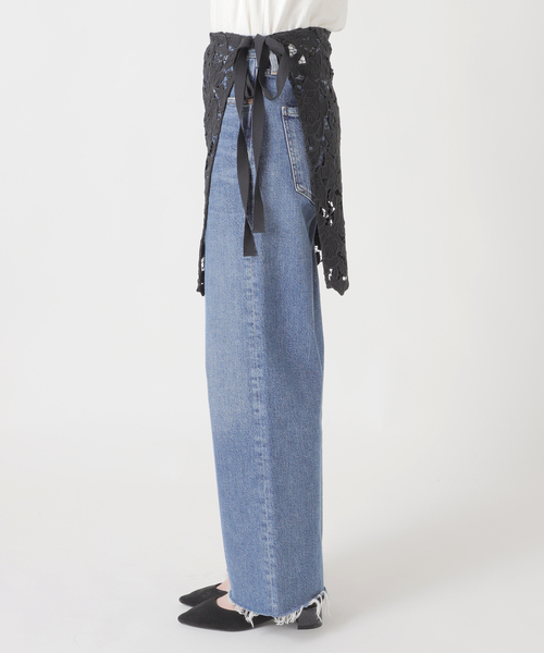 journal standard L'essage(ジャーナルスタンダードレサージュ)の「ケミカルコードレース ラップスカート(スカート・レディース・ホワイト/ブラック・FREE)」の14枚目の写真