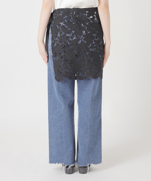 journal standard L'essage(ジャーナルスタンダードレサージュ)の「ケミカルコードレース ラップスカート(スカート・レディース・ホワイト/ブラック・FREE)」の15枚目の写真