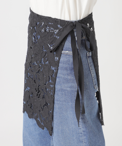 journal standard L'essage(ジャーナルスタンダードレサージュ)の「ケミカルコードレース ラップスカート(スカート・レディース・ホワイト/ブラック・FREE)」の19枚目の写真