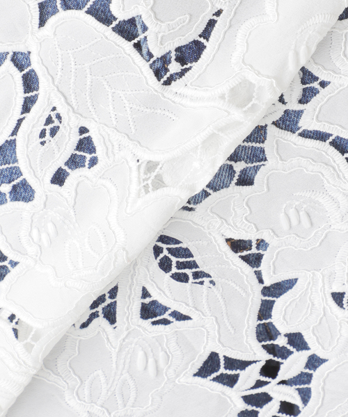 journal standard L'essage(ジャーナルスタンダードレサージュ)の「ケミカルコードレース ラップスカート(スカート・レディース・ホワイト/ブラック・FREE)」の22枚目の写真