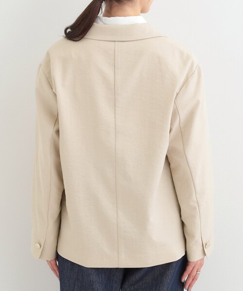 SHOO・LA・RUE（シューラルー）の「【S-LL/セットアップ可/イージーケア/UV】オンにもオフにも シングルジャケット（テーラードジャケット・レディース・ネイビー/ブラウン系その他/ライトベージュ・01/02/03/04）」の21枚目の写真