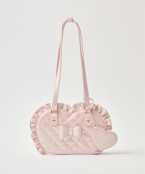 Lolime by mellfy memory(ロリミー バイ メルフィーメモリー)の「charmy heart quilting bag(ショルダーバッグ・レディース・シルバー/ホワイト/ピンク・FREE)」の13枚目の写真