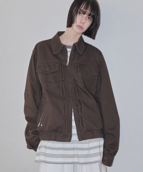 RENSE（レンセ）の「Studded Trucker Jacket Brown（デニムジャケット・レディース・その他・OS）」の2枚目の写真