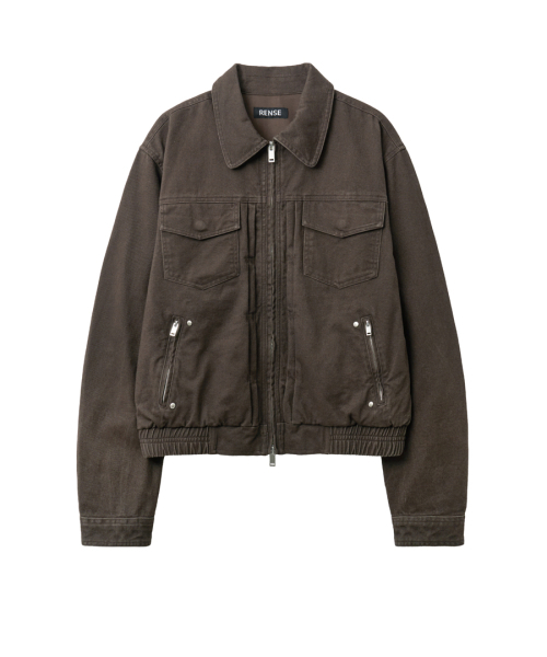 RENSE（レンセ）の「Studded Trucker Jacket Brown（デニムジャケット・レディース・その他・OS）」の3枚目の写真