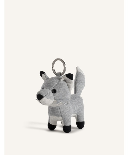 Maison Kitsune(メゾンキツネ)の「FOX BAG CHARM(チャーム・レディース・霜降りグレー・U)」の2枚目の写真