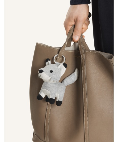 Maison Kitsune(メゾンキツネ)の「FOX BAG CHARM(チャーム・レディース・霜降りグレー・U)」の5枚目の写真