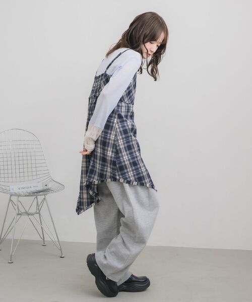 RETRO GIRL（レトロガール）の「フリンジキャミOP（チュニック・レディース・ブラウン/ブルー・FREE）」の12枚目の写真