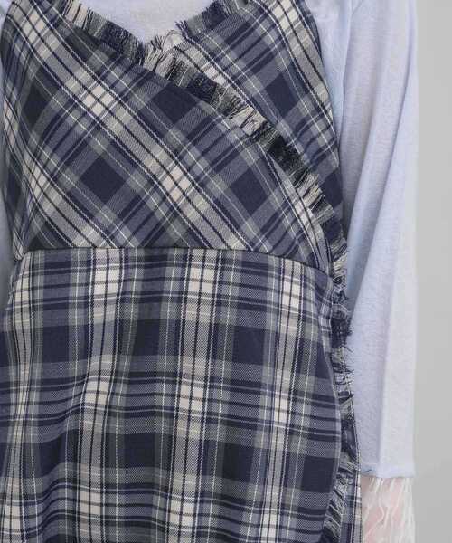 RETRO GIRL（レトロガール）の「フリンジキャミOP（チュニック・レディース・ブラウン/ブルー・FREE）」の20枚目の写真