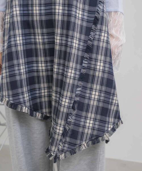 RETRO GIRL（レトロガール）の「フリンジキャミOP（チュニック・レディース・ブラウン/ブルー・FREE）」の21枚目の写真