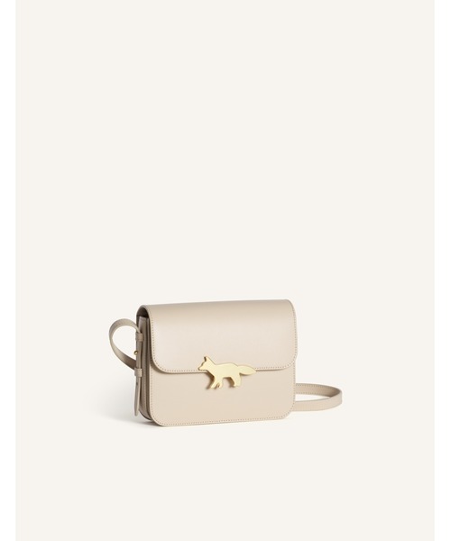Maison Kitsune（メゾンキツネ）の「EDIE BAG（ショルダーバッグ・メンズ・ベージュ/ライトグリーン系/ブラック/ピンク/ダークブラウン・U）」の8枚目の写真