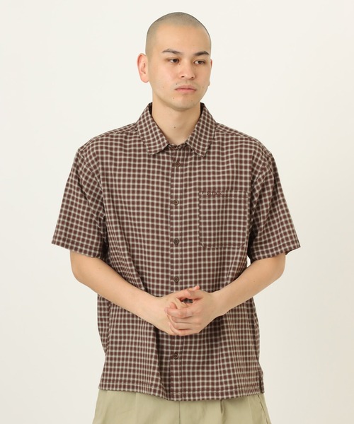 atmos(アトモス)の「atmos Cotton Dobby Check Shirt / アトモス コットン ドビー チェック シャツ(シャツ/ブラウス・メンズ・ブラウン/ホワイト/ブラック・M/L/XL)」の3枚目の写真