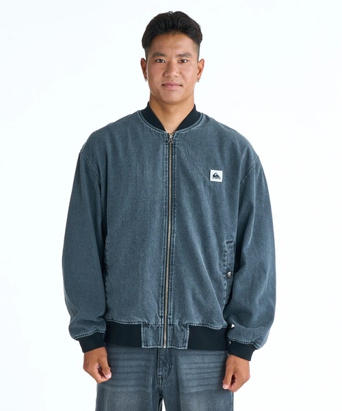 Quiksilver(クイックシルバー)の「QUIKSILVER メンズ DENIM WASH MA JACKET デニムジャケット ルーズフィット【2026年春夏モデル】/クイックシルバーブルゾン(デニムジャケット・メンズ・グレー/ブルー・LARGE/MEDIUM/X-LARGE)」の2枚目の写真