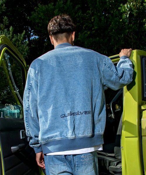 Quiksilver(クイックシルバー)の「QUIKSILVER メンズ DENIM WASH MA JACKET デニムジャケット ルーズフィット【2026年春夏モデル】/クイックシルバーブルゾン(デニムジャケット・メンズ・グレー/ブルー・LARGE/MEDIUM/X-LARGE)」の6枚目の写真