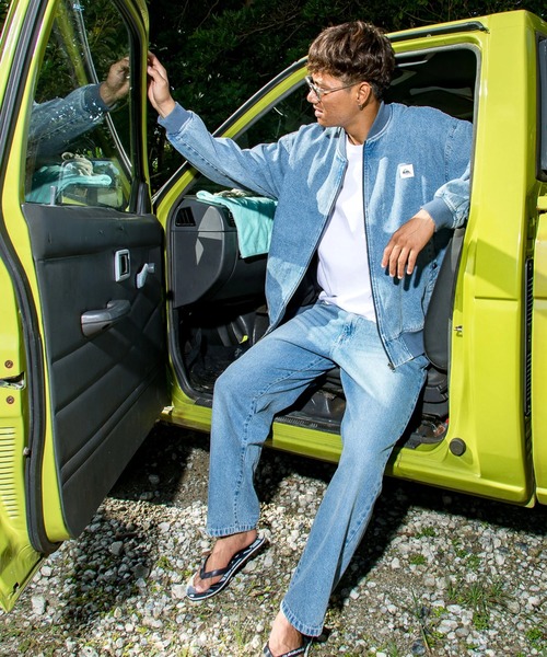 Quiksilver(クイックシルバー)の「QUIKSILVER メンズ DENIM WASH MA JACKET デニムジャケット ルーズフィット【2026年春夏モデル】/クイックシルバーブルゾン(デニムジャケット・メンズ・グレー/ブルー・LARGE/MEDIUM/X-LARGE)」の4枚目の写真